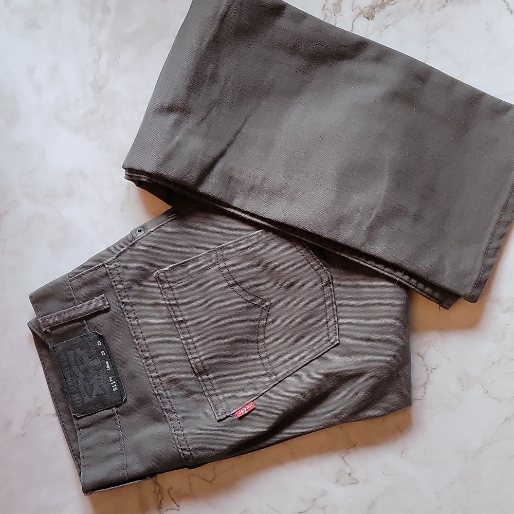 Levi's 511 Mens Jeans 29"x29" Dark Olive - Picture 2 of 3